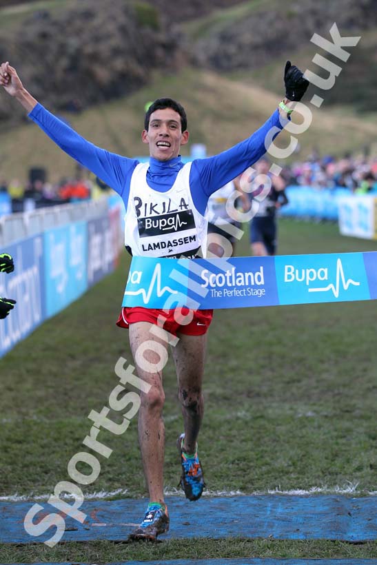 Senior Men,  Ayad Lamdassem wins the BUPA Great Edinburgh Cross Country.